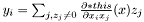 $y_i = \sum_{j,z_j\neq 0} \frac{\partial *this}{\partial x_i x_j}(x) z_j$