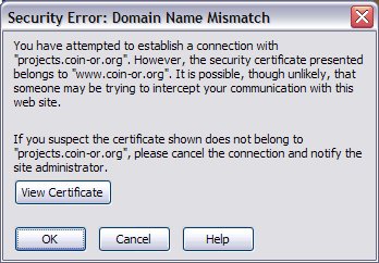 Domain Name Mismatch